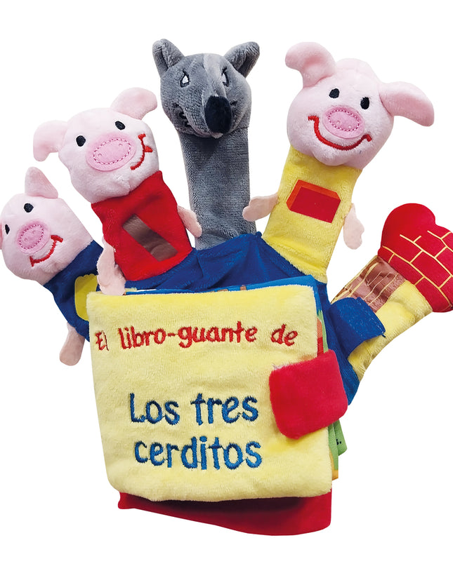 Los 3 Cerditos Y El Lobo (libro Guante Con Títeres De Dedo)