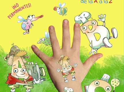 Tatuajes Para Niños. Letras Divertidas De La A A La Z