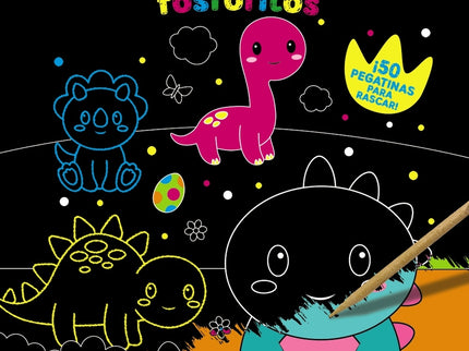 Rasca Y Pinta Dinosaurios Fosforitos