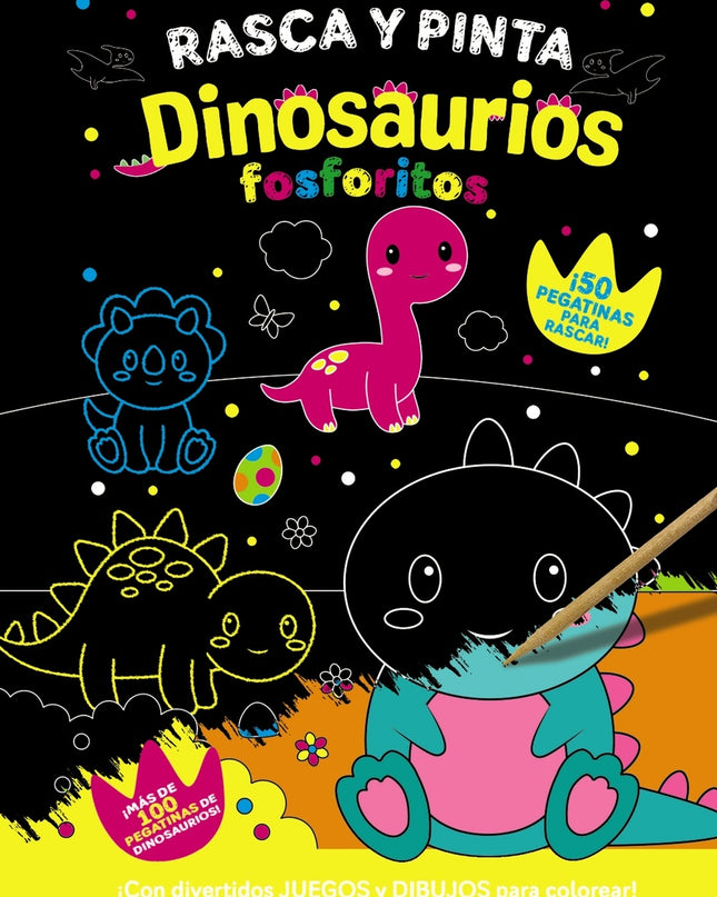 Rasca Y Pinta Dinosaurios Fosforitos