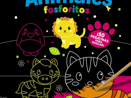 Rasca Y Pinta Animales Fosforitos
