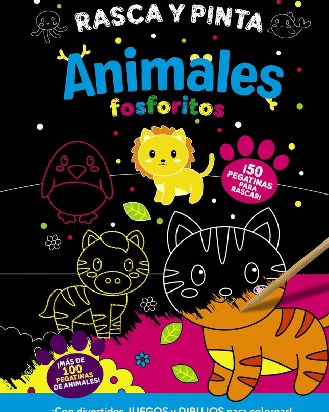 Rasca Y Pinta Animales Fosforitos