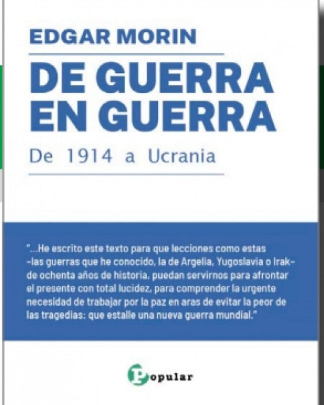 De Guerra En Guerra