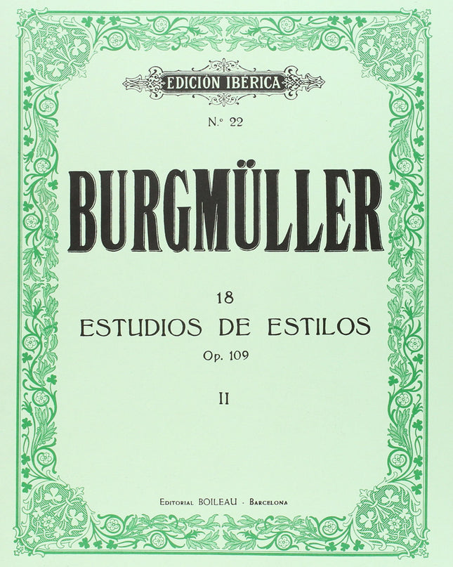 18 Estudios De Estilo Op.109