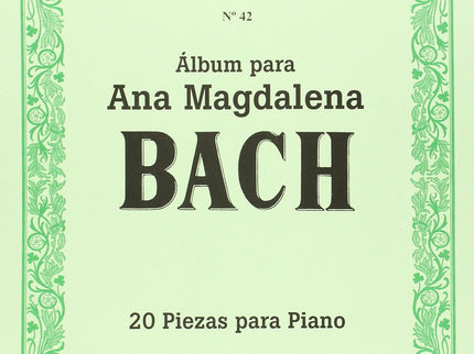 álbum Ana Magdalena Bach:20 Piezas Para Piano
