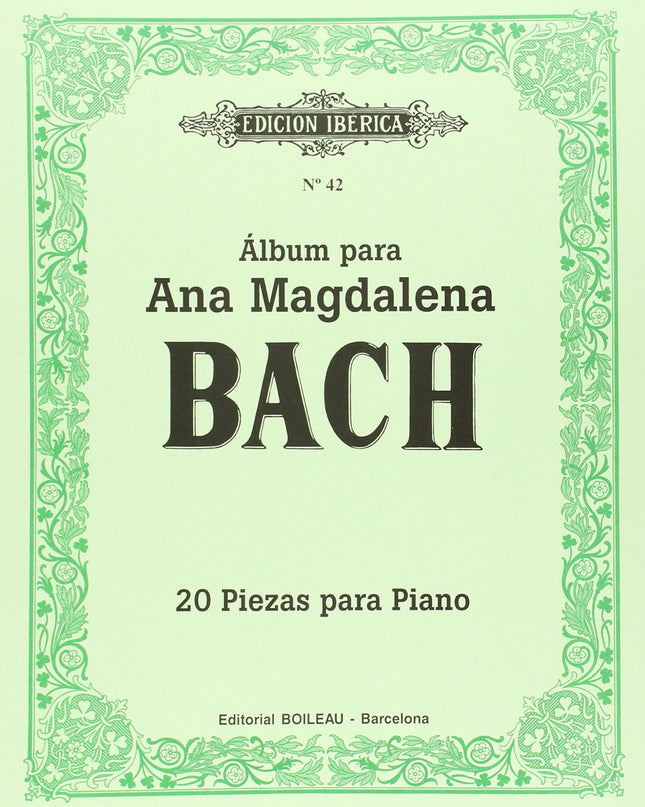 álbum Ana Magdalena Bach:20 Piezas Para Piano