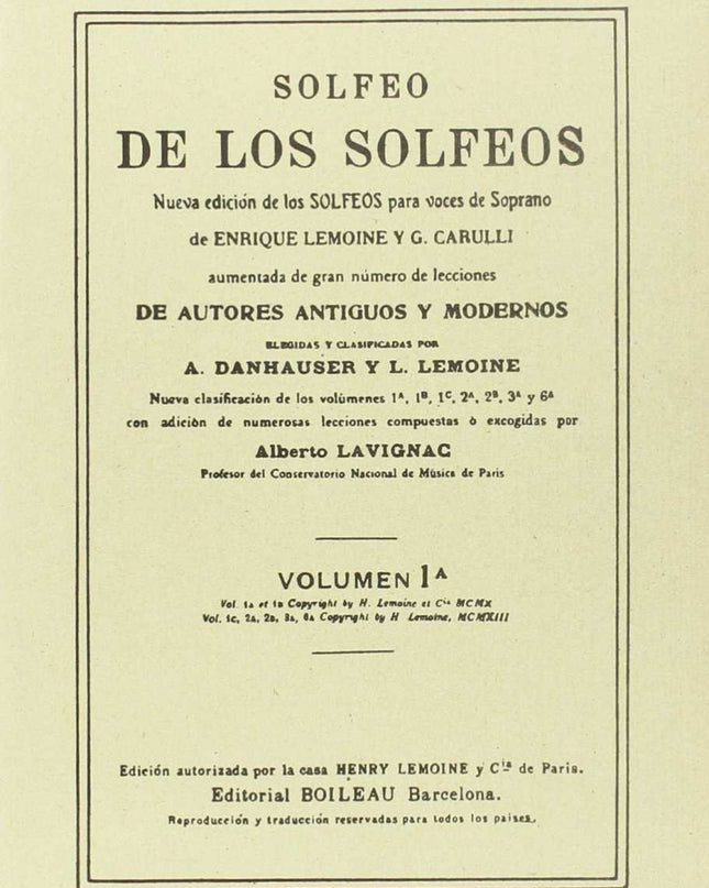 Solfeo De Los Solfeos 1a