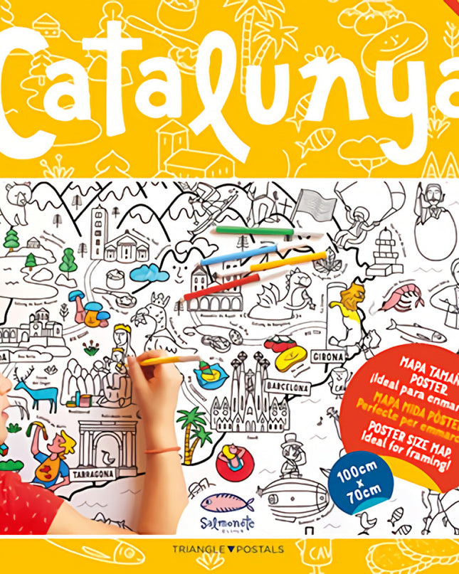 Catalunya, Mapa Para Colorear