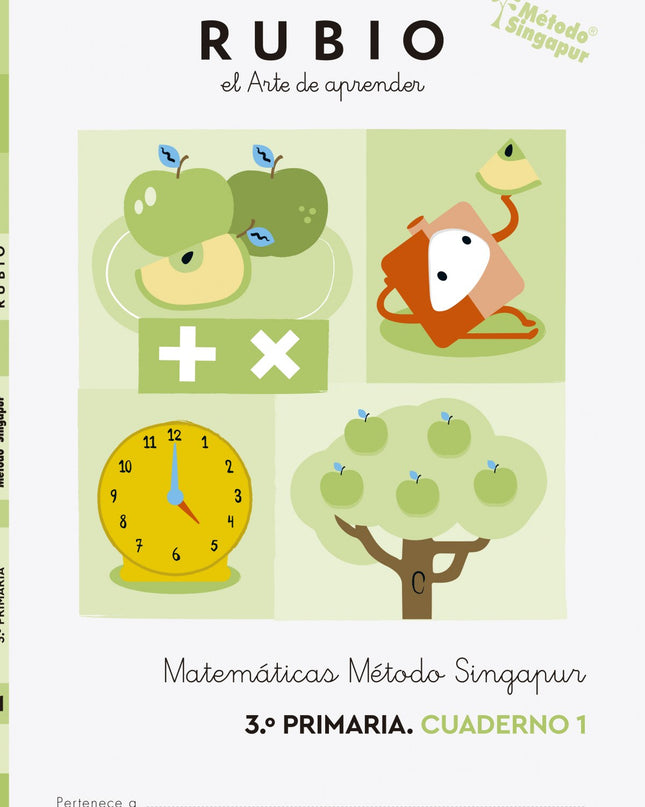 Matemáticas 3 Cuadernos. Método Singapur 3.º Primaria Rubio