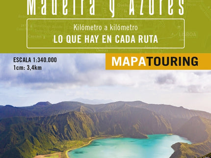 Mapa De Carreteras De Portugal, Madeira Y Azores 1:340.000 - (desplegable)
