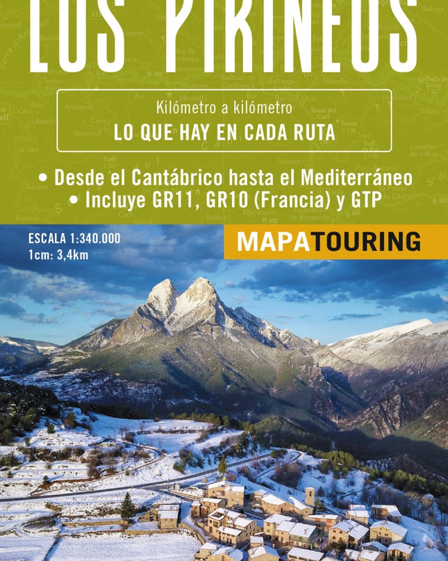 Mapa De Los Pirineos 1:340.000 - (desplegable)