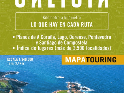 Mapa De Carreteras Galicia (desplegable), Escala 1:340.000