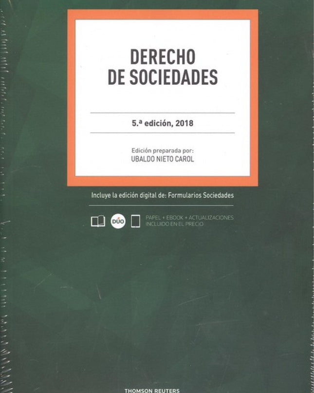 Derecho De Sociedades 2018 (dúo)