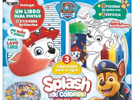 PAW PATROL - CAJA SPLASH DE COLORES - JUEGA EN EL AGUA