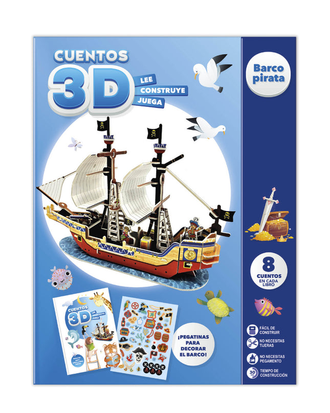 Cuentos Para Imaginar Y Construir 3d - Barco Pirata