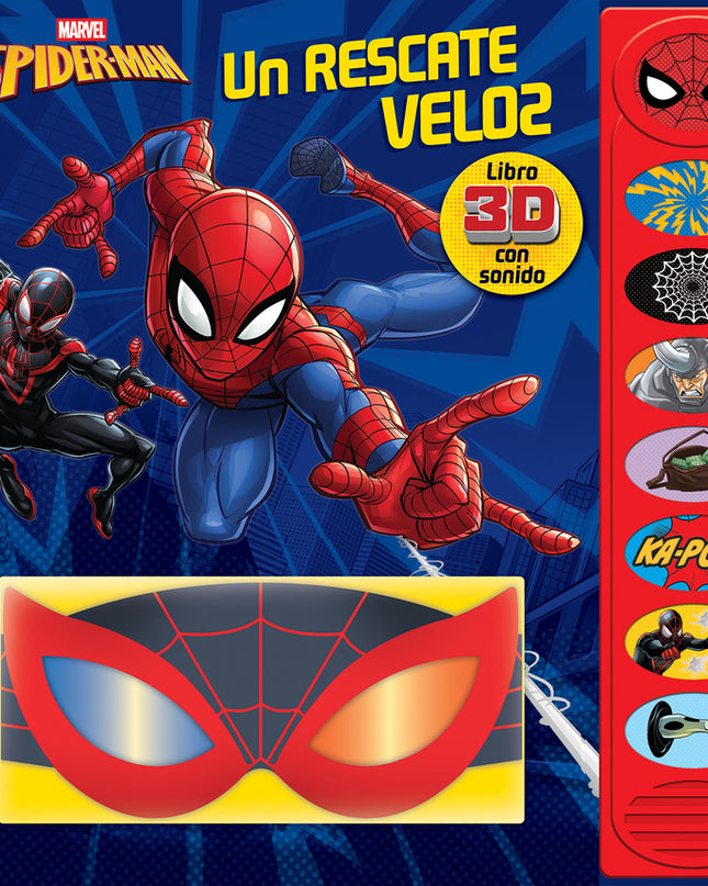 Un Rescate Veloz. Libro 3d Con Sonido. Spiderman
